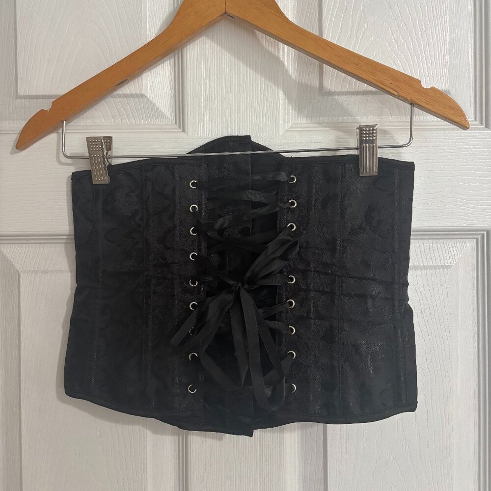 Alivila.y Black Lace-up Corset